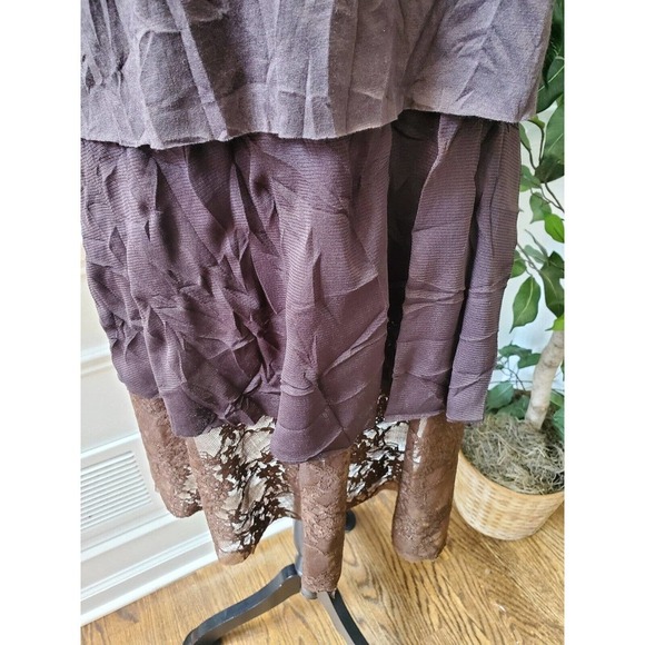 Surrealist Women's Gray Polyester Scoop Neck Sleeveless Knee Length Dress Size 1 - Picture 4 of 10